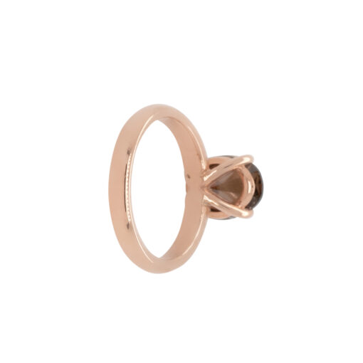 14k Rose Gold 3.30ct Natural Oval Cut Fancy Brown Diamond Solitaire Ring - Image 15