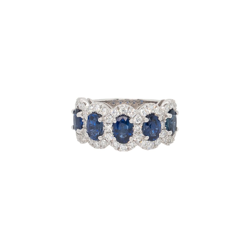 3.11ctw Sapphire Diamond Ring