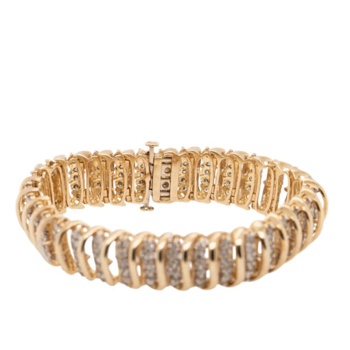 5ctw Diamond Snake Bracelet