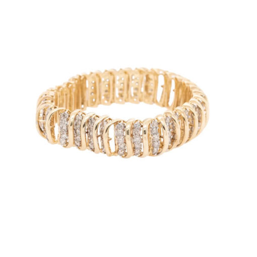 5ctw Diamond Snake Bracelet