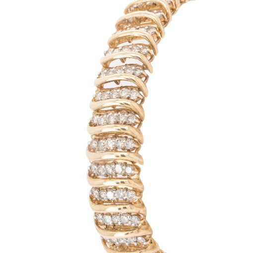 5ctw Diamond Snake Bracelet