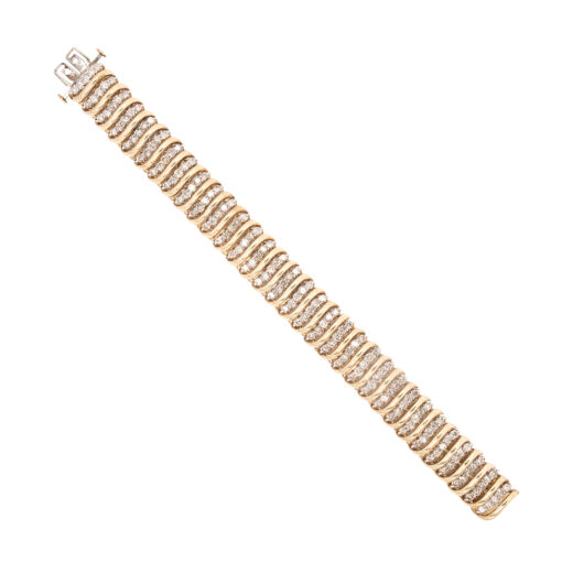 5ctw Diamond Snake Bracelet