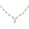 Platinum 14.05ctw Marquise Cut Diamond Necklace