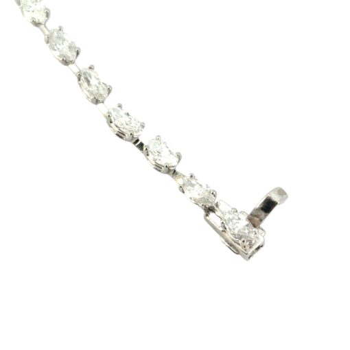 Platinum 14.05ctw Marquise Cut Diamond Necklace - Image 6