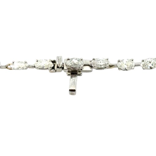 Platinum 14.05ctw Marquise Cut Diamond Necklace - Image 9