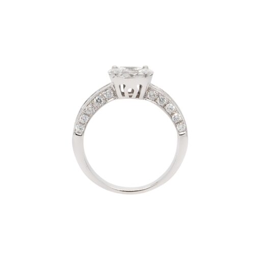 18k White Gold 0.58ct Marquise and Princess Cut Natural Diamond Engagement Ring - Image 16