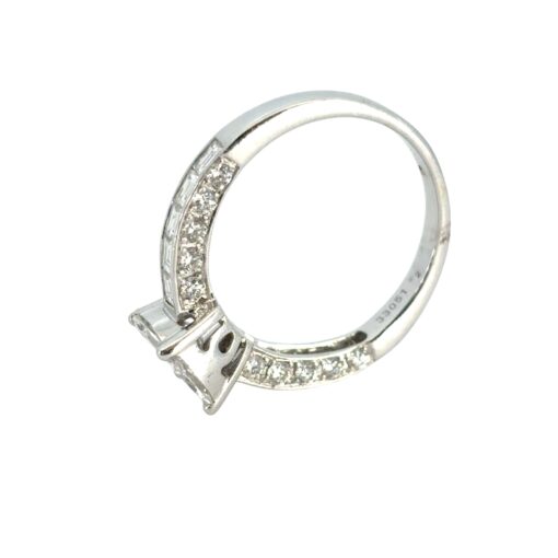 18k White Gold 0.58ct Marquise and Princess Cut Natural Diamond Engagement Ring - Image 6