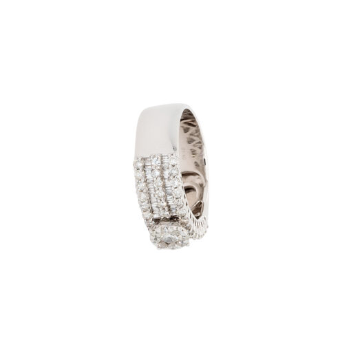 18k White Gold 1.40ctw Round Brilliant Natural Diamond Cluster Ring - Image 6