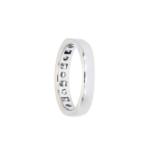 14k White Gold 0.84ctw Round Brilliant and Princess Cut Natural Diamond Ring - Image 7