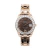 Rolex 81285 18k Pearlmaster Rose Gold and Chocolate Diamond Ladies Watch - Image 2