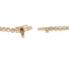14k Yellow Gold 3.40ctw Round Brilliant Natural Diamond Bezel set Tennis Necklace - Image 2