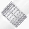 18k White Gold GIA Certified 33ctw Natural D Internally Flawless Brilliant Six Row Round Diamond Bracelet - Image 3