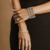 18k White Gold GIA Certified 33ctw Natural D Internally Flawless Brilliant Six Row Round Diamond Bracelet - Image 7
