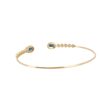 14k Yellow Gold 0.53ctw Round Brilliant Diamond and 1.30ctw Sapphire Bangle Bracelet - Image 11