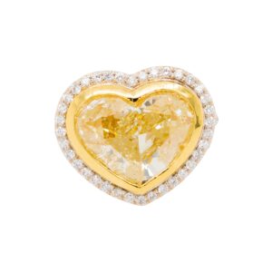 Yellow Heart Diamond Ring