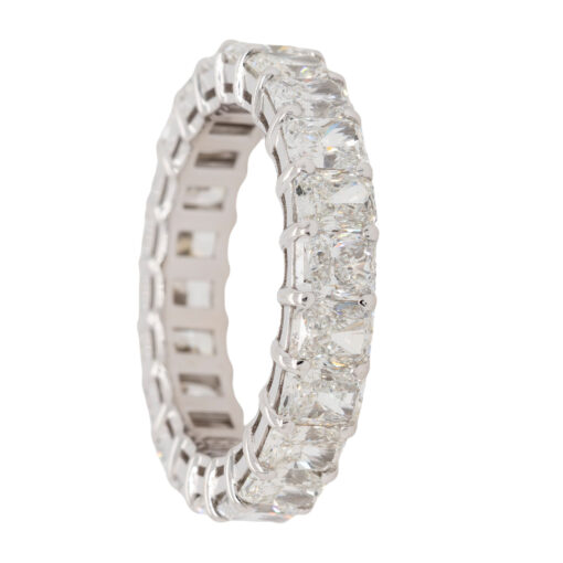 18K White Gold Eternity Band - Image 6