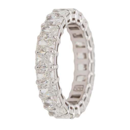 18K White Gold Eternity Band - Image 7