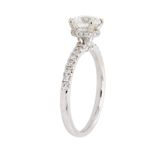 18k White Gold 1.03ct GIA-Certified Round Brilliant Diamond Ring - Image 8