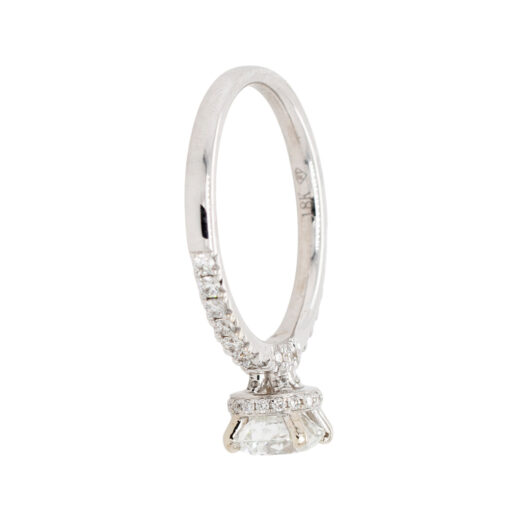 18k White Gold 1.03ct GIA-Certified Round Brilliant Diamond Ring - Image 9