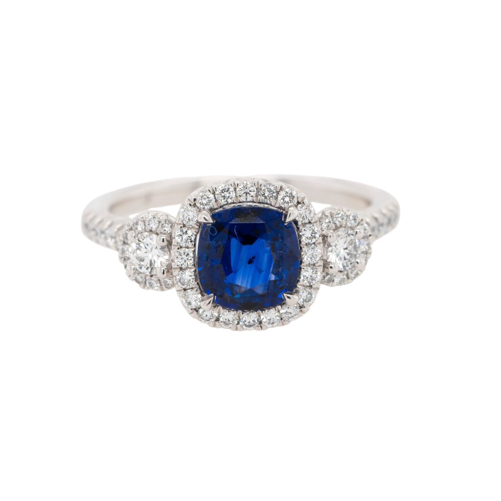 Sapphire Diamond GIA Ring