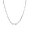 18k White Gold 19.06ctw Graduated Diamond Tennis Necklace - Image 3
