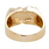 14k Yellow Gold Natural Round Brilliant Diamond Men's Ring - Image 4