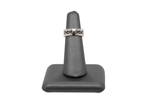 14k White Gold Vintage Ring Set with Natural Diamonds - Image 6