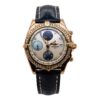 Breitling Chronomat 18k Yellow Gold Mother of Pearl Dial and Diamond Bezel Watch