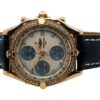 Breitling Chronomat 18k Yellow Gold Mother of Pearl Dial and Diamond Bezel Watch - Image 4