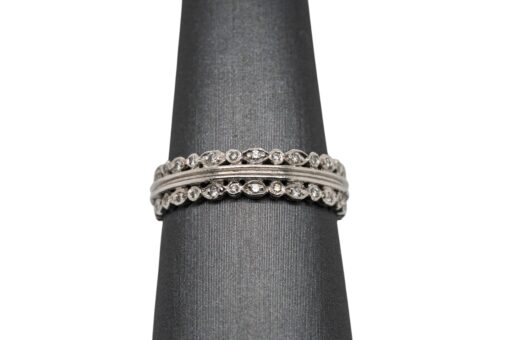 Cathy Waterman Platinum Double Natural Diamond Row Eternity Ring - Image 2