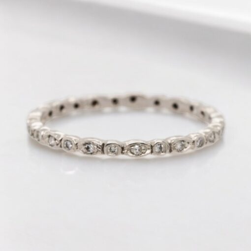 Cathy Waterman Platinum Natural Diamond Eternity Ring - Image 5