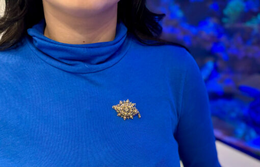 Diamond Brooch Pendant Necklace