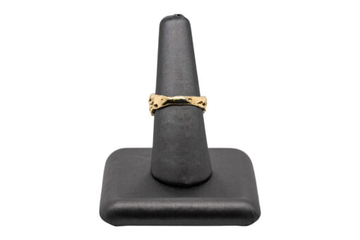 Emerald Sapphire Bark Ring