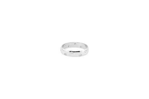 14k White Gold 0.20ctw Diamond Wedding Band