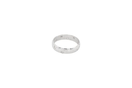 14k White Gold 0.20ctw Diamond Wedding Band - Image 3