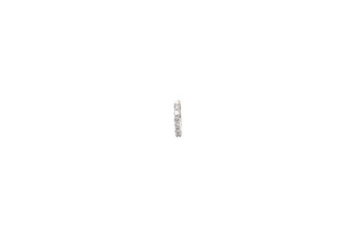 14k White Gold 0.50ctw Diamond Hoop Earrings - Image 2