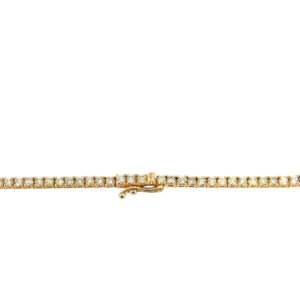 14k Yellow Gold 8.62 ctw Diamond 22" Tennis Chain Necklace