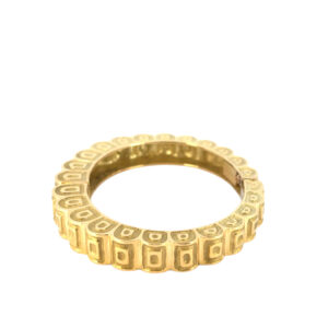18k Yellow Gold Robert Wander Winc Hinged Scroll Bangle Bracelet