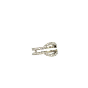 14k White Gold Approximately 0.5ctw Natural Diamond Enhancer Ring