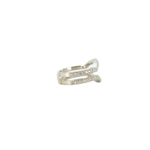 14k White Gold Approximately 0.5ctw Natural Diamond Enhancer Ring