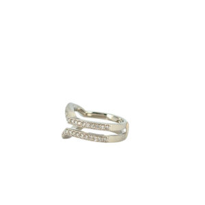 14k White Gold Approximately 0.5ctw Natural Diamond Enhancer Ring