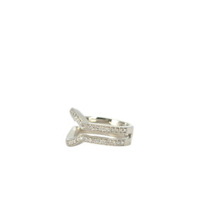 14k White Gold Approximately 0.5ctw Natural Diamond Enhancer Ring