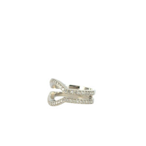 14k White Gold Approximately 0.5ctw Natural Diamond Enhancer Ring