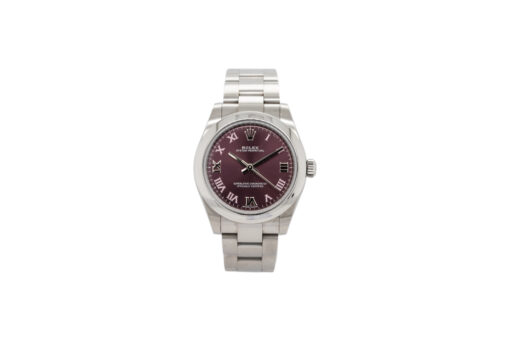 Rolex 177200 Oyster Perpetual Grape Roman Dial Watch