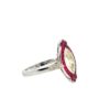 Diamond Ruby Engagement Ring