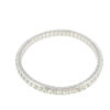 14k White Gold 8.24ctw Natural Round Brilliant Diamond Flexible Bangle Bracelet