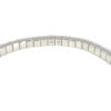 14k White Gold 8.24ctw Natural Round Brilliant Diamond Flexible Bangle Bracelet