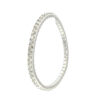 14k White Gold 8.24ctw Natural Round Brilliant Diamond Flexible Bangle Bracelet