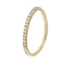 14k Yellow Gold 10.62ctw Natural Round Brilliant Diamond Flexible Bangle Bracelet