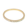 14k Yellow Gold 10.62ctw Natural Round Brilliant Diamond Flexible Bangle Bracelet